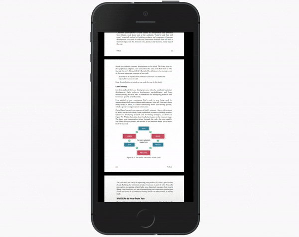 Business PDF on mobile