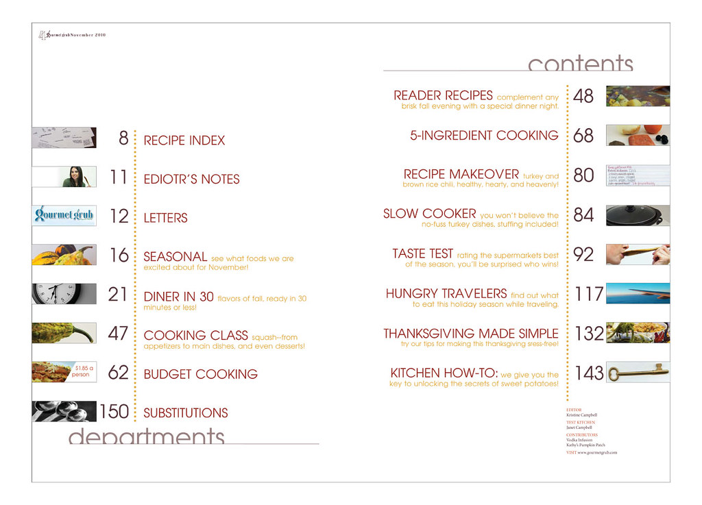 Table of contents example